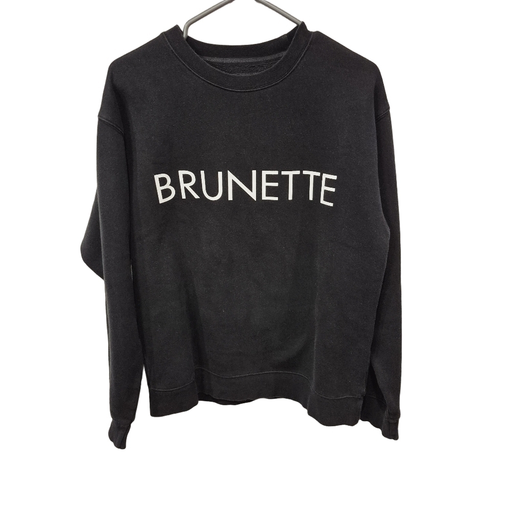 Brunette The Label Black Brunette Crewneck Sweatshirt